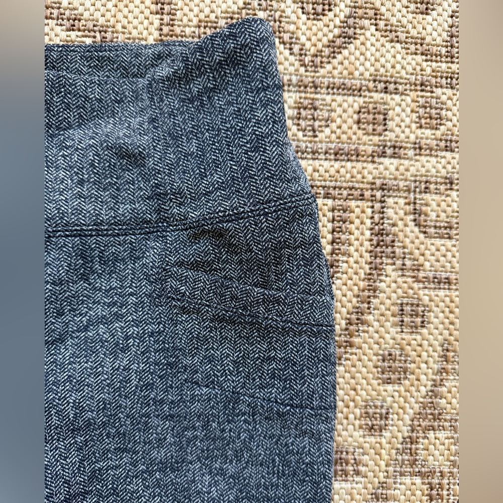 Athleta Herringbone Metro High Waisted Leggings Sz Small Heather Gray Pockets - Picture 4 of 15